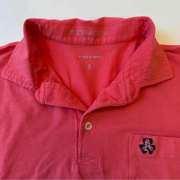 B Draddy Pima Polo, Pink Coral, Small - Picture 2 of 7